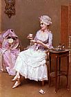 Garreta Paintings - Hot Chocolate by Raimundo de Madrazo y Garreta